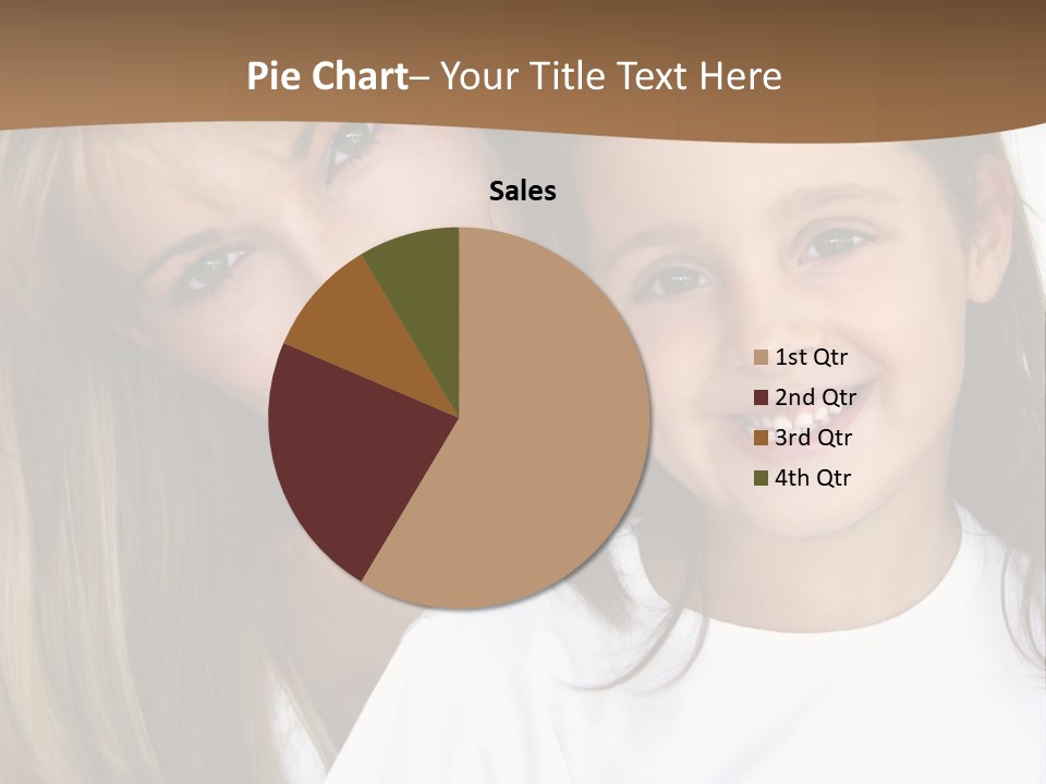 A Woman And A Child Are Smiling For The Camera PowerPoint Template