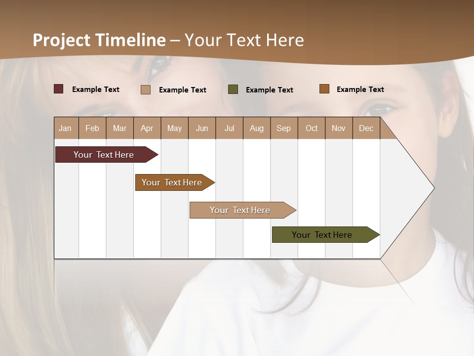 A Woman And A Child Are Smiling For The Camera PowerPoint Template