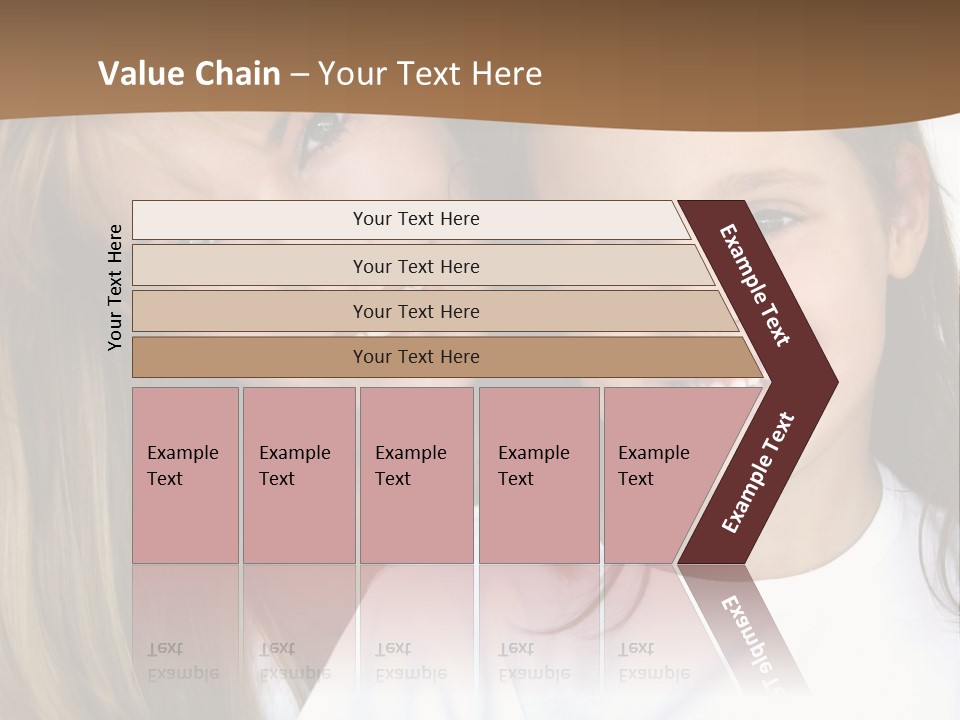 A Woman And A Child Are Smiling For The Camera PowerPoint Template