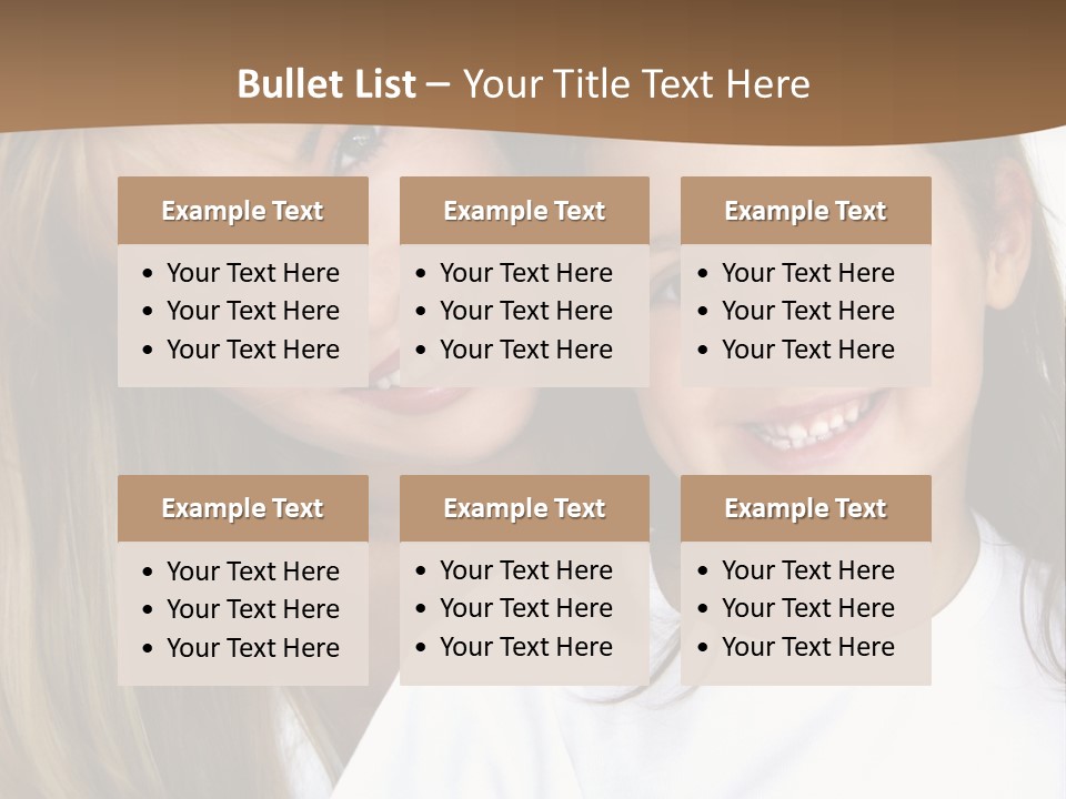 A Woman And A Child Are Smiling For The Camera PowerPoint Template