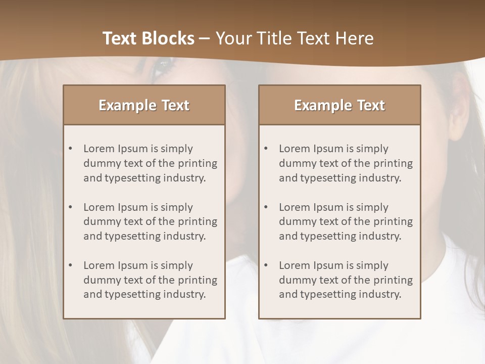 A Woman And A Child Are Smiling For The Camera PowerPoint Template