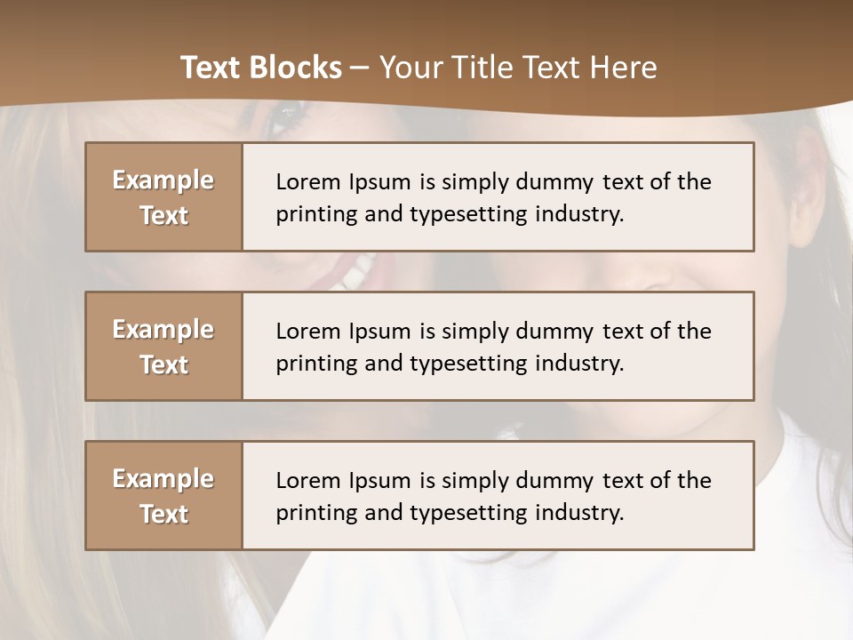 A Woman And A Child Are Smiling For The Camera PowerPoint Template