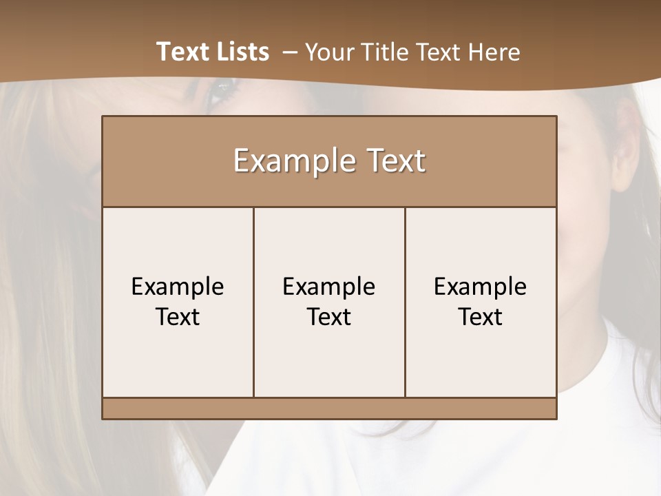 A Woman And A Child Are Smiling For The Camera PowerPoint Template