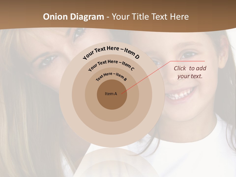 A Woman And A Child Are Smiling For The Camera PowerPoint Template