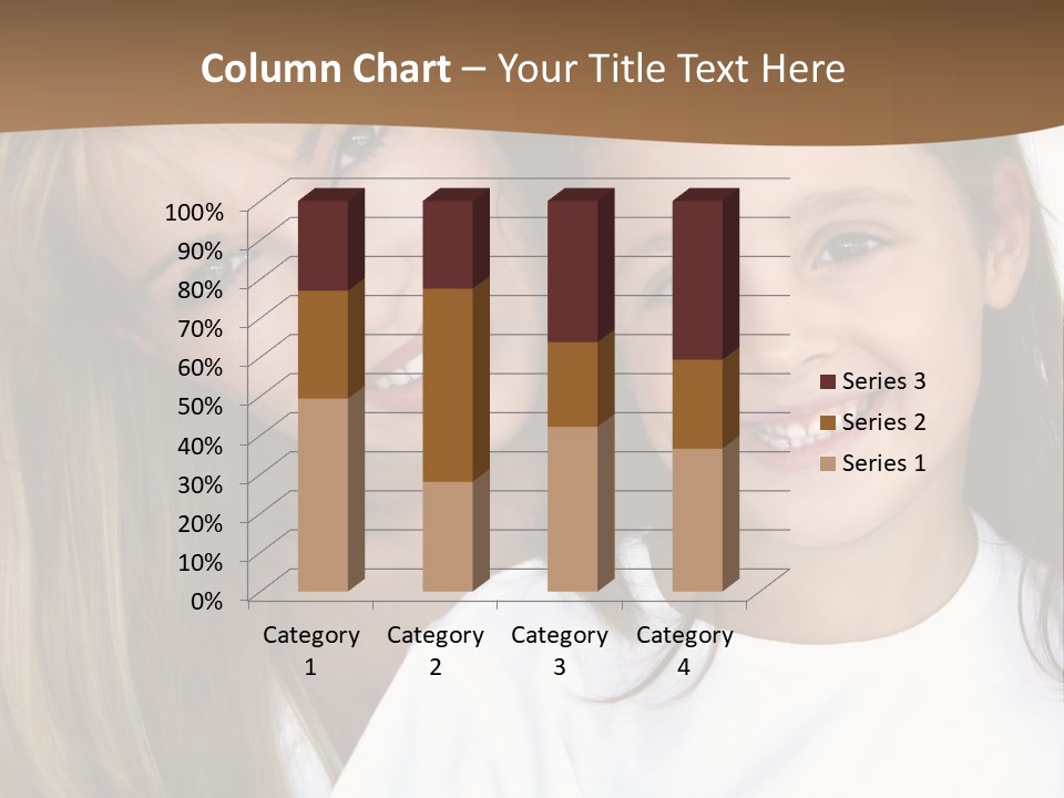 A Woman And A Child Are Smiling For The Camera PowerPoint Template