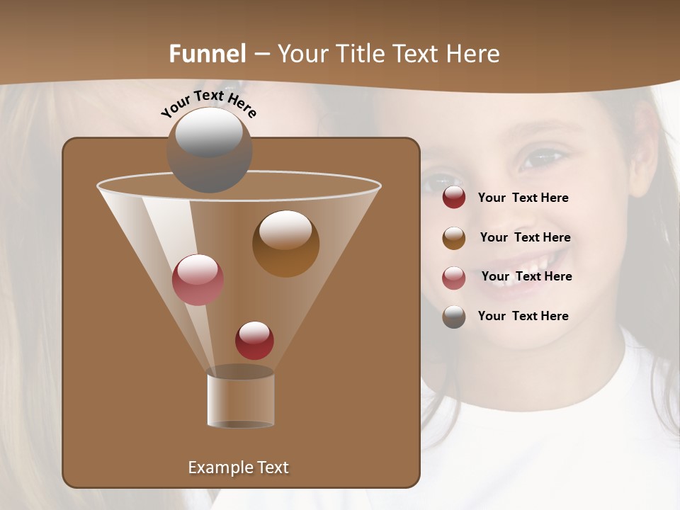A Woman And A Child Are Smiling For The Camera PowerPoint Template