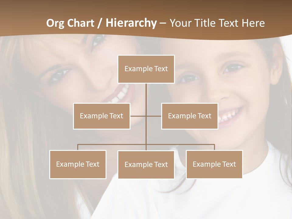 A Woman And A Child Are Smiling For The Camera PowerPoint Template