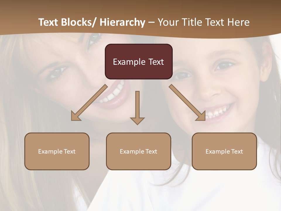A Woman And A Child Are Smiling For The Camera PowerPoint Template