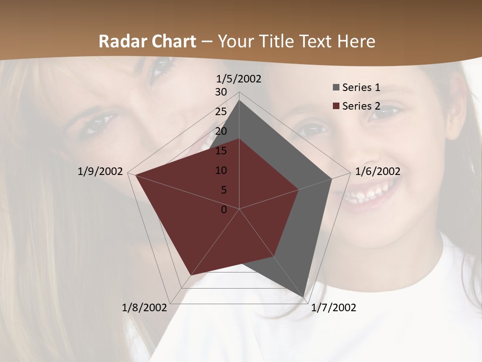 A Woman And A Child Are Smiling For The Camera PowerPoint Template