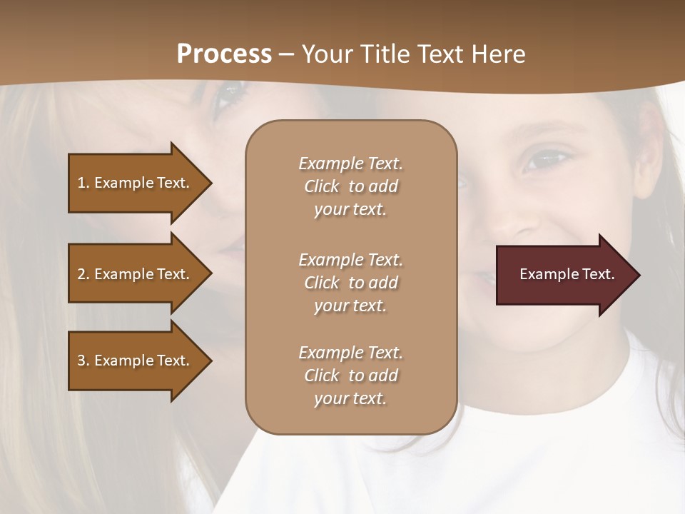 A Woman And A Child Are Smiling For The Camera PowerPoint Template
