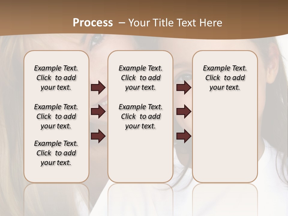 A Woman And A Child Are Smiling For The Camera PowerPoint Template