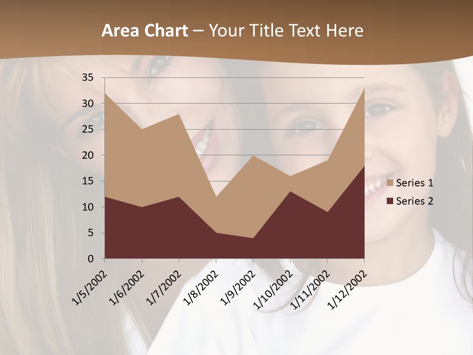 A Woman And A Child Are Smiling For The Camera PowerPoint Template