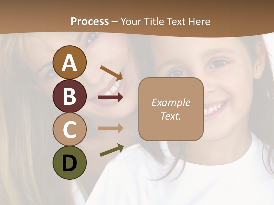 A Woman And A Child Are Smiling For The Camera PowerPoint Template