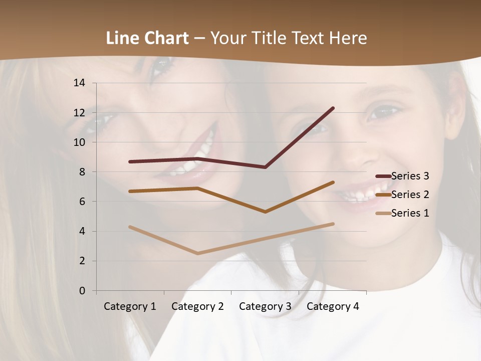 A Woman And A Child Are Smiling For The Camera PowerPoint Template