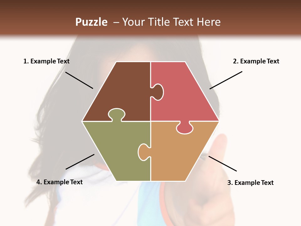 Happy Little Girl (Thumbs Up) PowerPoint Template