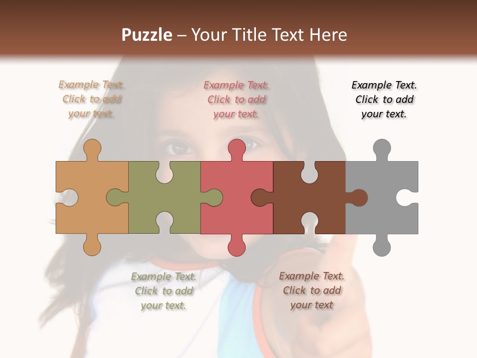 Happy Little Girl (Thumbs Up) PowerPoint Template