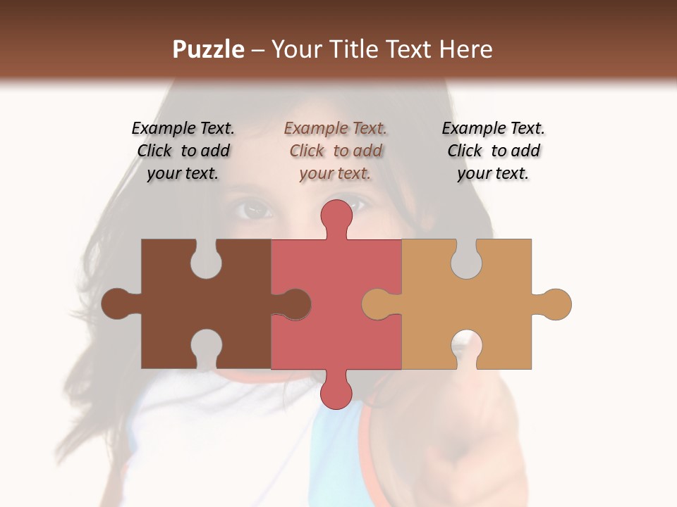 Happy Little Girl (Thumbs Up) PowerPoint Template