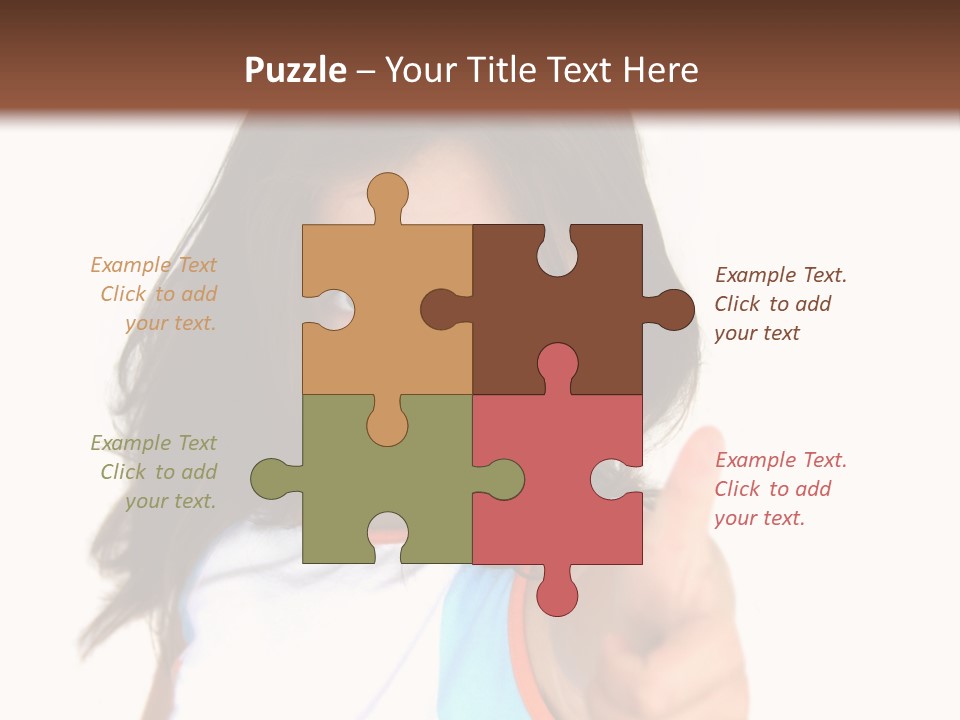 Happy Little Girl (Thumbs Up) PowerPoint Template