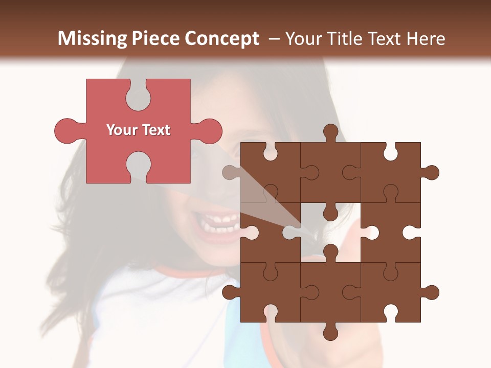 Happy Little Girl (Thumbs Up) PowerPoint Template