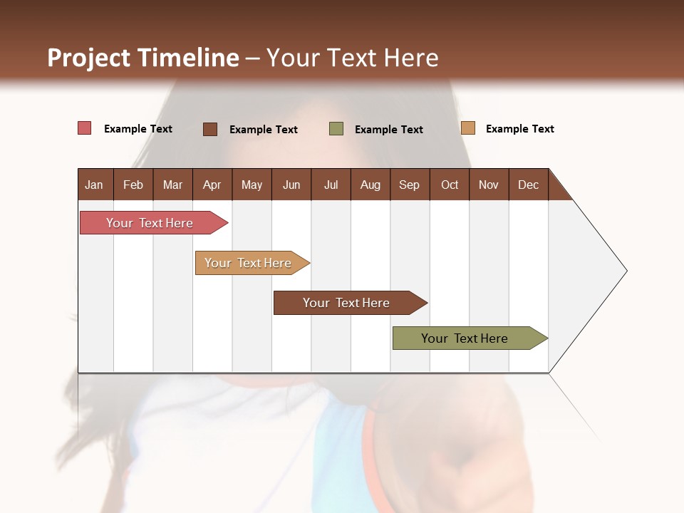 Happy Little Girl (Thumbs Up) PowerPoint Template