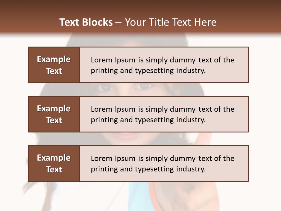 Happy Little Girl (Thumbs Up) PowerPoint Template