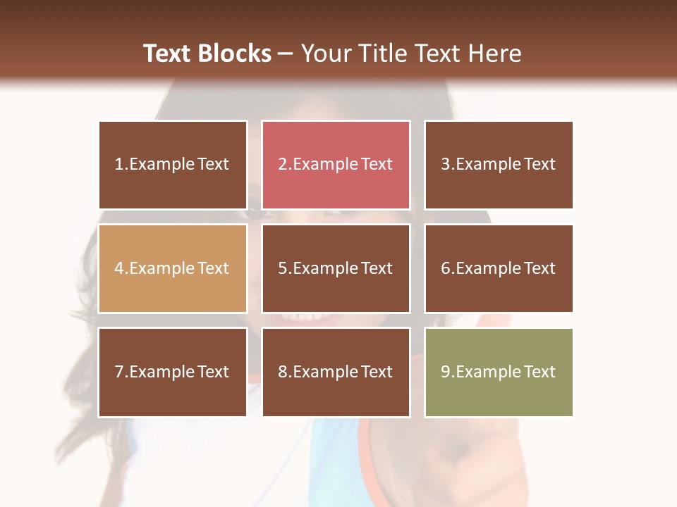 Happy Little Girl (Thumbs Up) PowerPoint Template