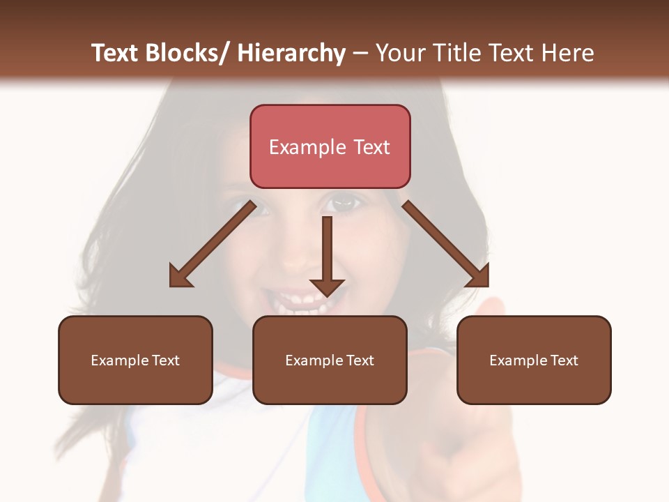 Happy Little Girl (Thumbs Up) PowerPoint Template