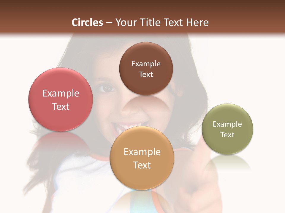 Happy Little Girl (Thumbs Up) PowerPoint Template