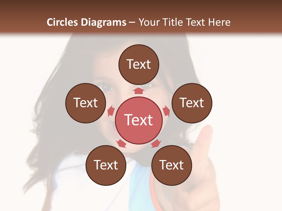 Happy Little Girl (Thumbs Up) PowerPoint Template