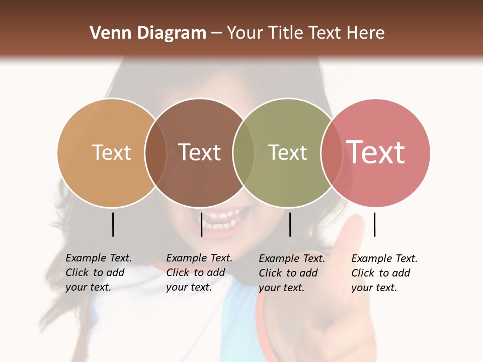 Happy Little Girl (Thumbs Up) PowerPoint Template