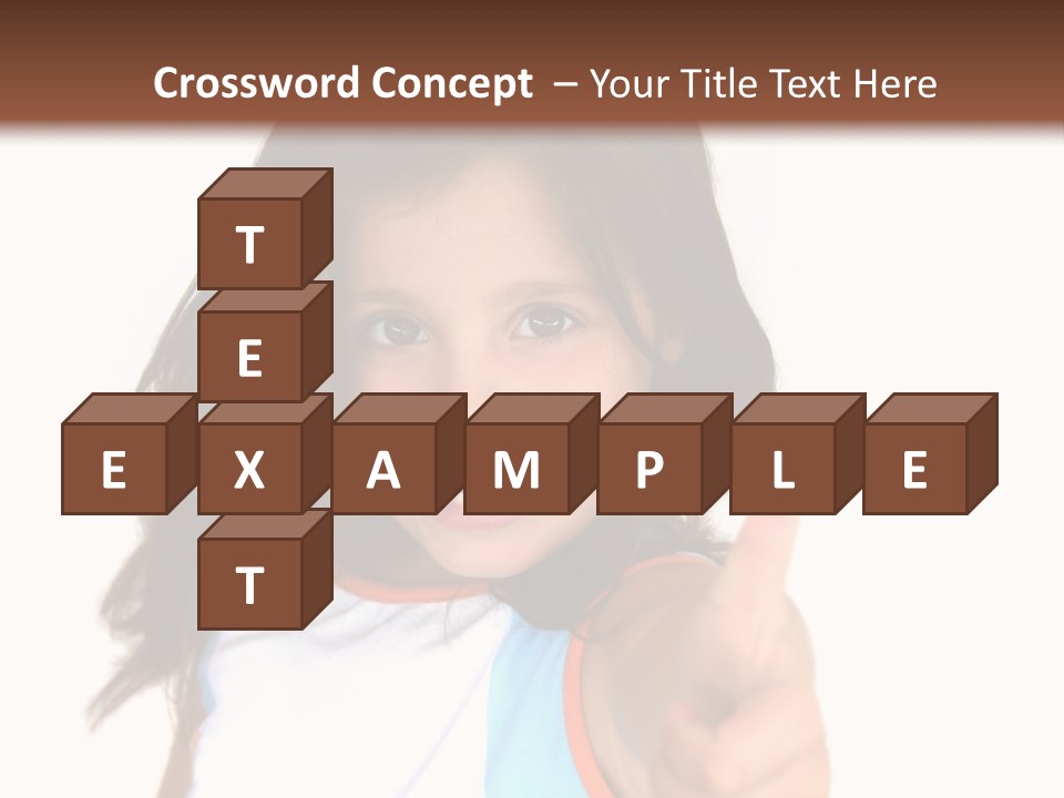 Happy Little Girl (Thumbs Up) PowerPoint Template