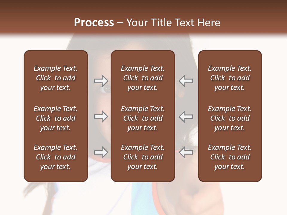 Happy Little Girl (Thumbs Up) PowerPoint Template