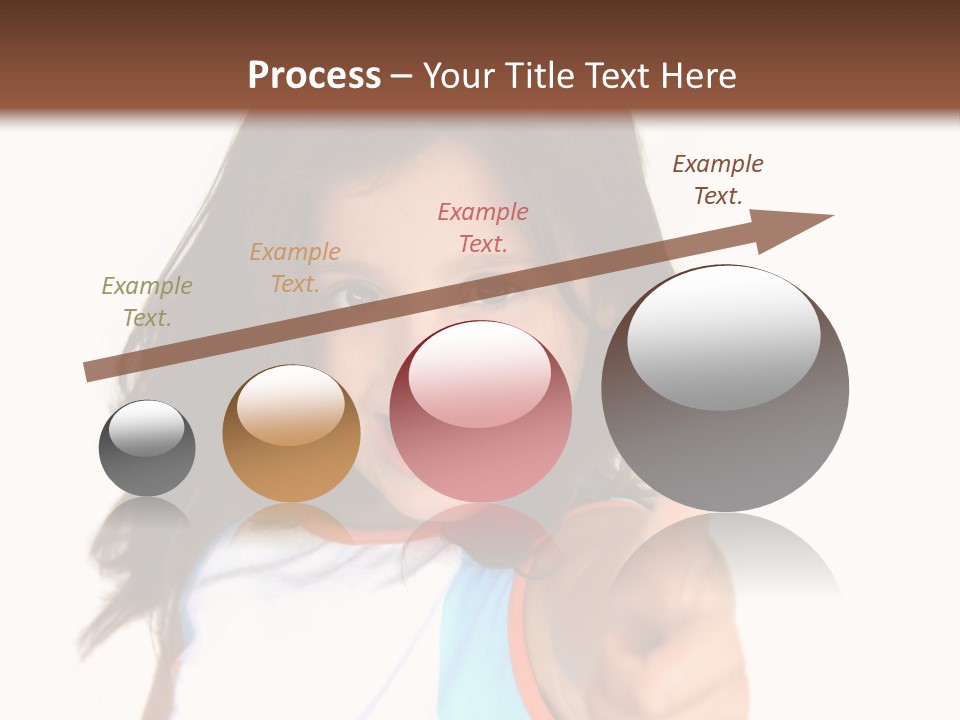 Happy Little Girl (Thumbs Up) PowerPoint Template