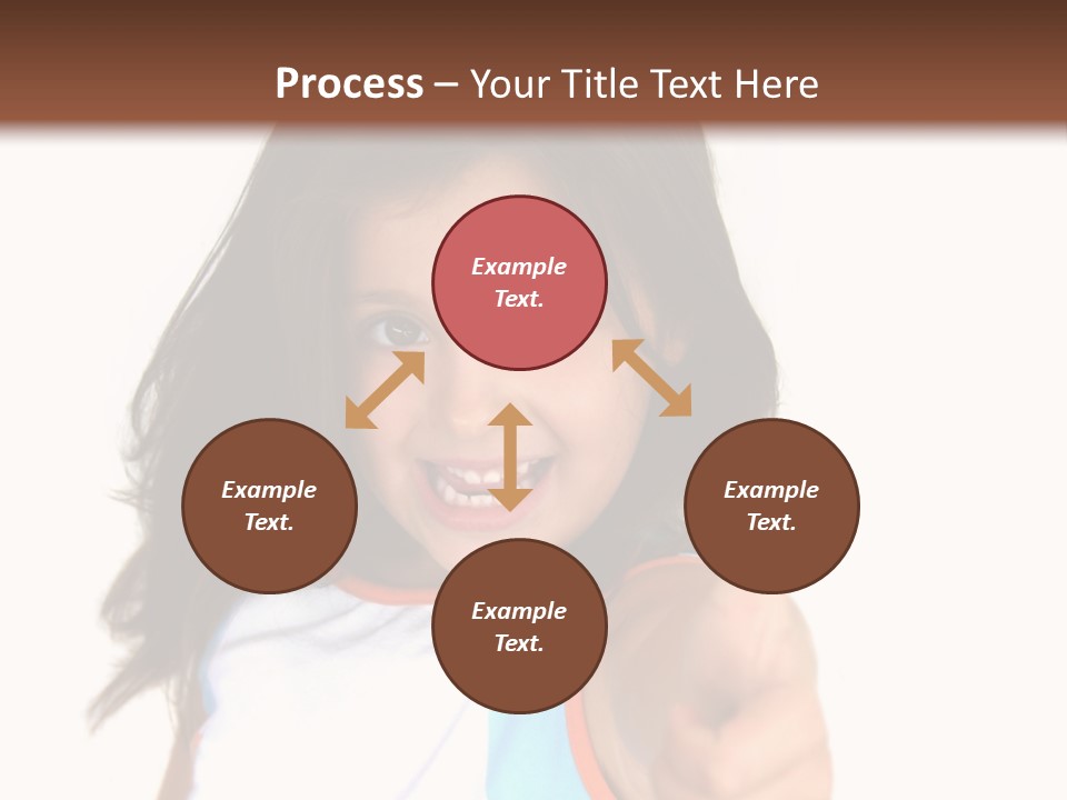 Happy Little Girl (Thumbs Up) PowerPoint Template