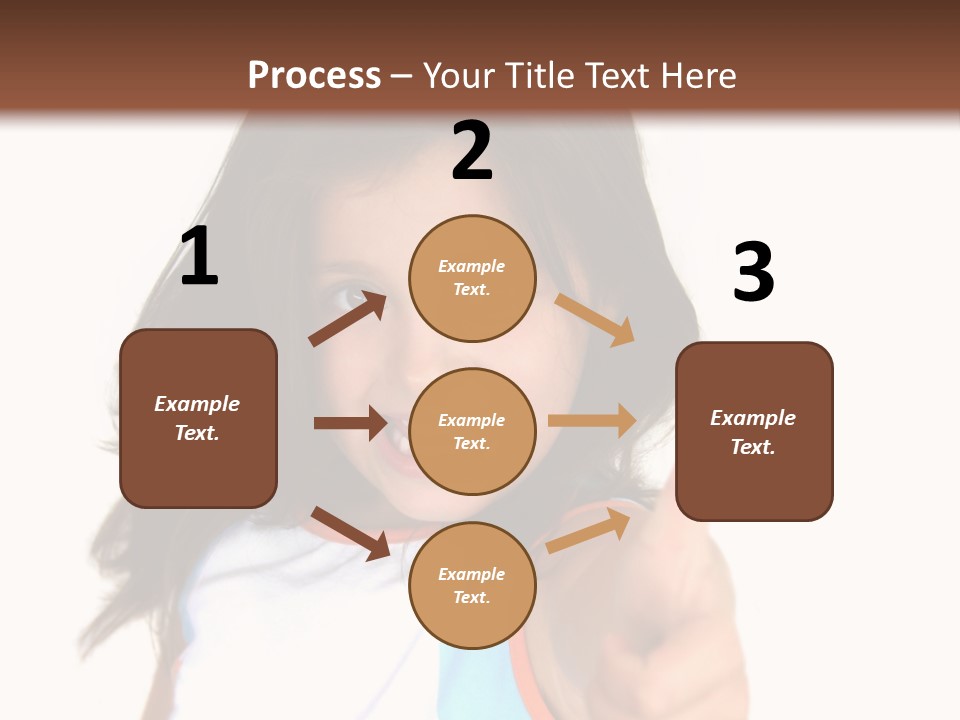 Happy Little Girl (Thumbs Up) PowerPoint Template