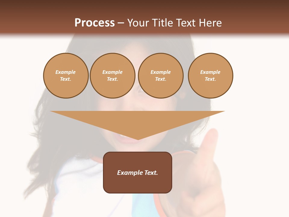 Happy Little Girl (Thumbs Up) PowerPoint Template