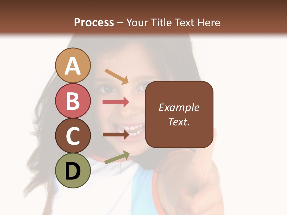 Happy Little Girl (Thumbs Up) PowerPoint Template