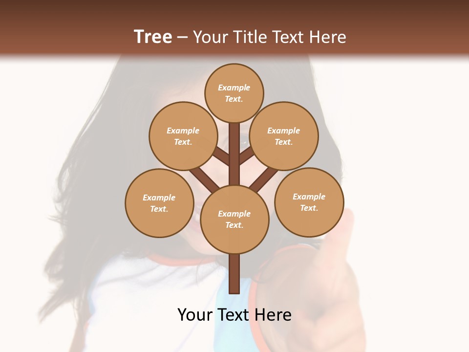 Happy Little Girl (Thumbs Up) PowerPoint Template