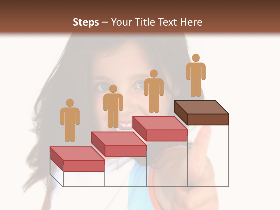 Happy Little Girl (Thumbs Up) PowerPoint Template