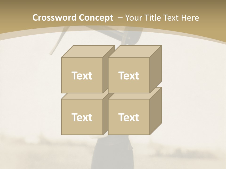 Vintage Photo, Circa 1900 Of A Man Stand PowerPoint Template