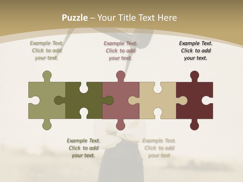 Vintage Photo, Circa 1900 Of A Man Stand PowerPoint Template