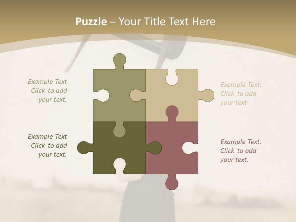 Vintage Photo, Circa 1900 Of A Man Stand PowerPoint Template