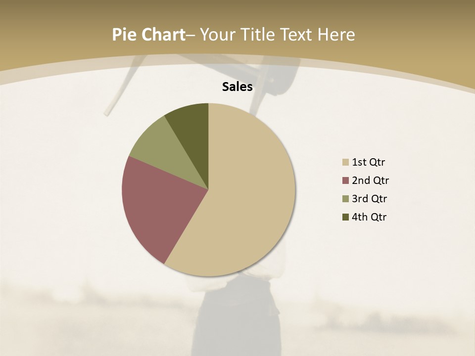 Vintage Photo, Circa 1900 Of A Man Stand PowerPoint Template