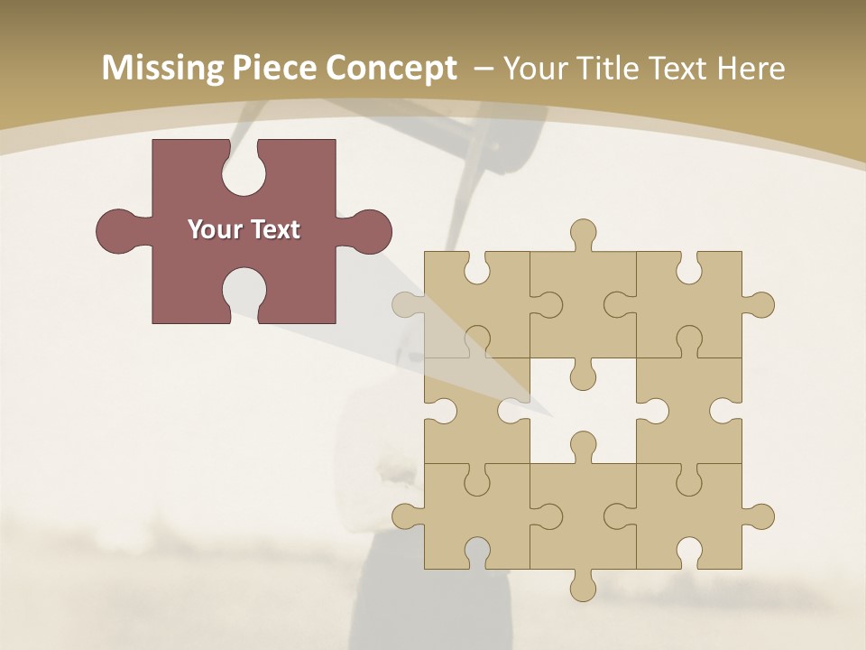 Vintage Photo, Circa 1900 Of A Man Stand PowerPoint Template