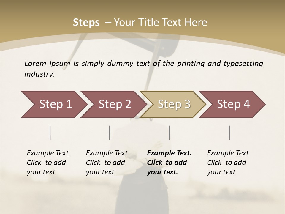 Vintage Photo, Circa 1900 Of A Man Stand PowerPoint Template