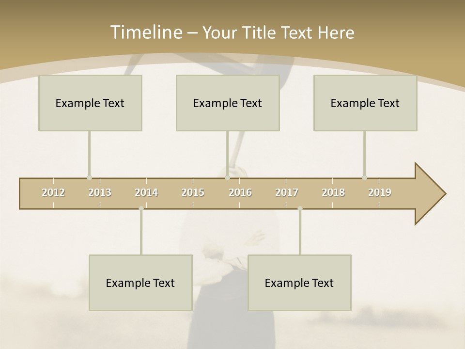 Vintage Photo, Circa 1900 Of A Man Stand PowerPoint Template