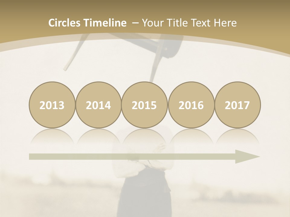 Vintage Photo, Circa 1900 Of A Man Stand PowerPoint Template