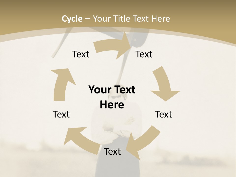 Vintage Photo, Circa 1900 Of A Man Stand PowerPoint Template