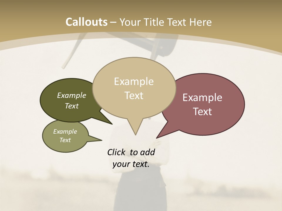 Vintage Photo, Circa 1900 Of A Man Stand PowerPoint Template