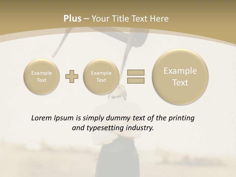 Vintage Photo, Circa 1900 Of A Man Stand PowerPoint Template